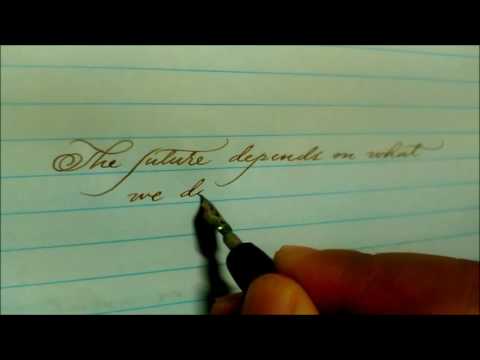 My first calligraphy video (Nikko 5) as my entry to MyMoleskin creativity challenge