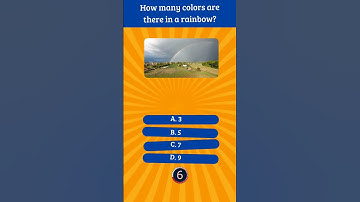 How many colors are there in a rainbow? #mindgames #riddlebox #quiz #shorts