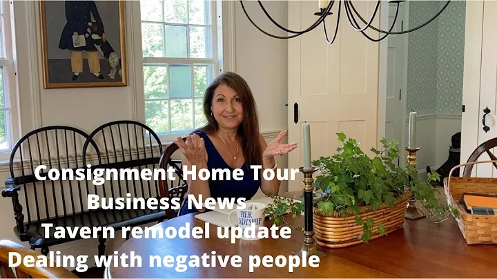 Home tour of consignment finds, home remodel update, my new home and garden retail boutique