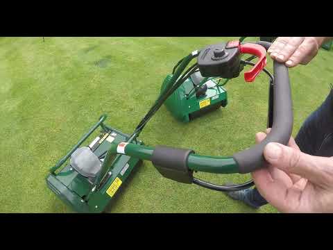 Comparing the Allett Liberty 35 + the Allett Liberty 43 Battery Powered Cylinder Lawn Mowers (4K)