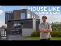 House like a sports car  overview of modern dynamic architecture house tour