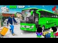 Shinchan and Franklin Plan Luxury Bus Trip Adventure in Los Santos in GTA 5