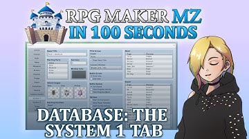 Database: Het Systeem 1 Tabblad // RPG Maker MZ In 100 Seconden