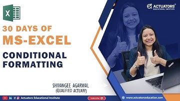 30 Days of Excel |Conditional Formatting | Shivangee Agarwal Ma
