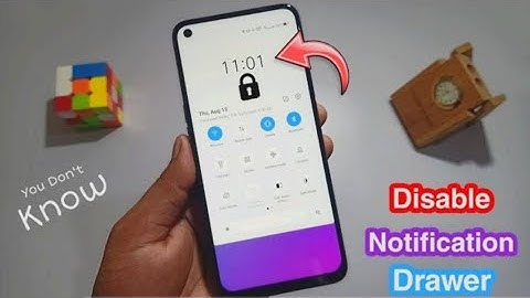 How to Disable Notification Drawer on Lock Screen | Disable Drop Down Menu on Lock Screen
