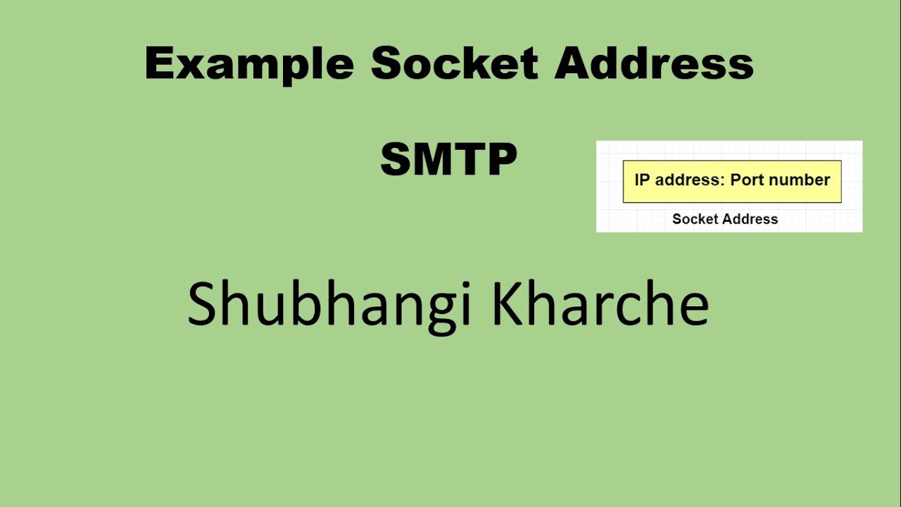 Socket address example SMTP YouTube