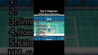 Top 5 Pokemon Elite Four Themes 👀 #shorts
