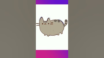 How to Draw Pusheen Cat Easy #shorts