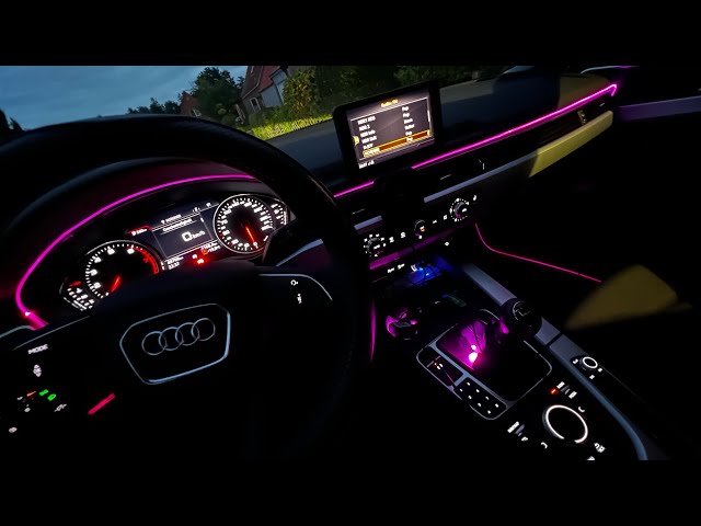 Auto Innenbeleuchtung, Auto Umgebungslicht, RGB 12 Farben Auto