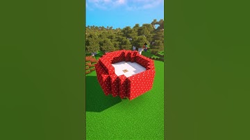 Minecraft Mushroom House Tutorial 🍄 #shorts