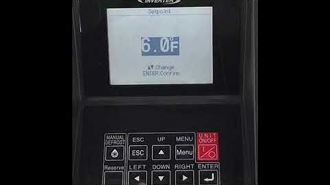 DAIKIN Setting Reefer Temperature