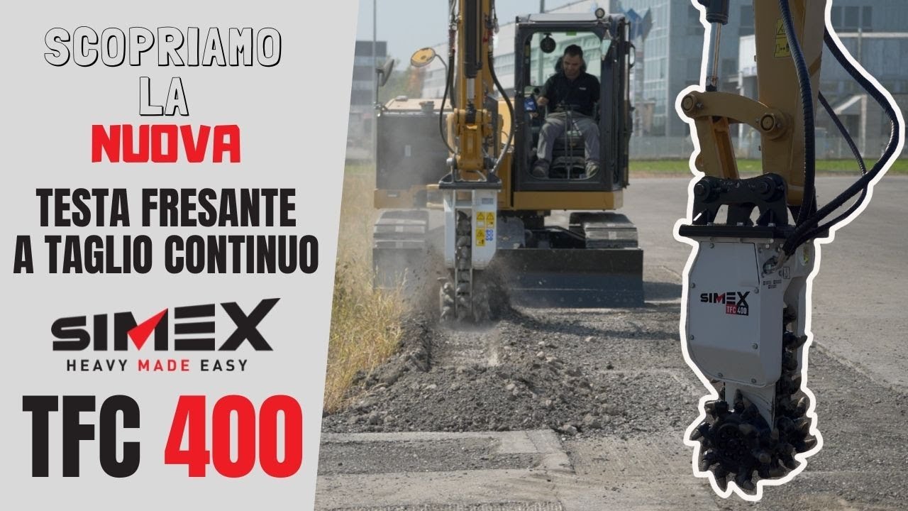 Com'è la nuova testa fresante a taglio continuo Simex TFC400?