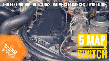 1HD-FTE - Adjust the valve clearances, change the fuel lines, add +30 injectors & Uni-x dyno tune