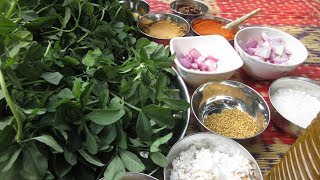Venthaya Keerai Puli Kuzhambu - Kulambu / Indian Village Cooking / Best Indian Village Food