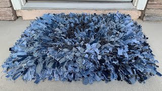 DIY: NoSew Old Jeans Rug/Doormat {MadebyFate} #482