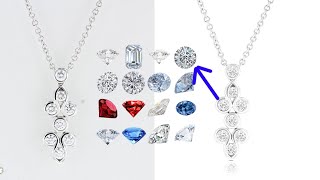 Chain high-end retouching with jewelry kits diamond place ||  jewelry retouching expert project 44