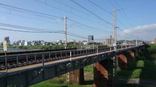EF210-140 1086レ 旭川橋梁付近通過