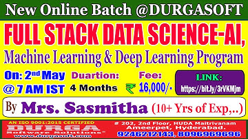 FULL STACK DATA SCIENCE Online Training @ DURGASOFT