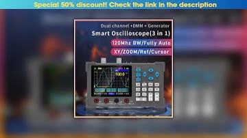 Review 3in1 Digital Oscilloscope Multimeter Signal Generator Dual Channel 120Mhz Bandwidth 250MSa/s