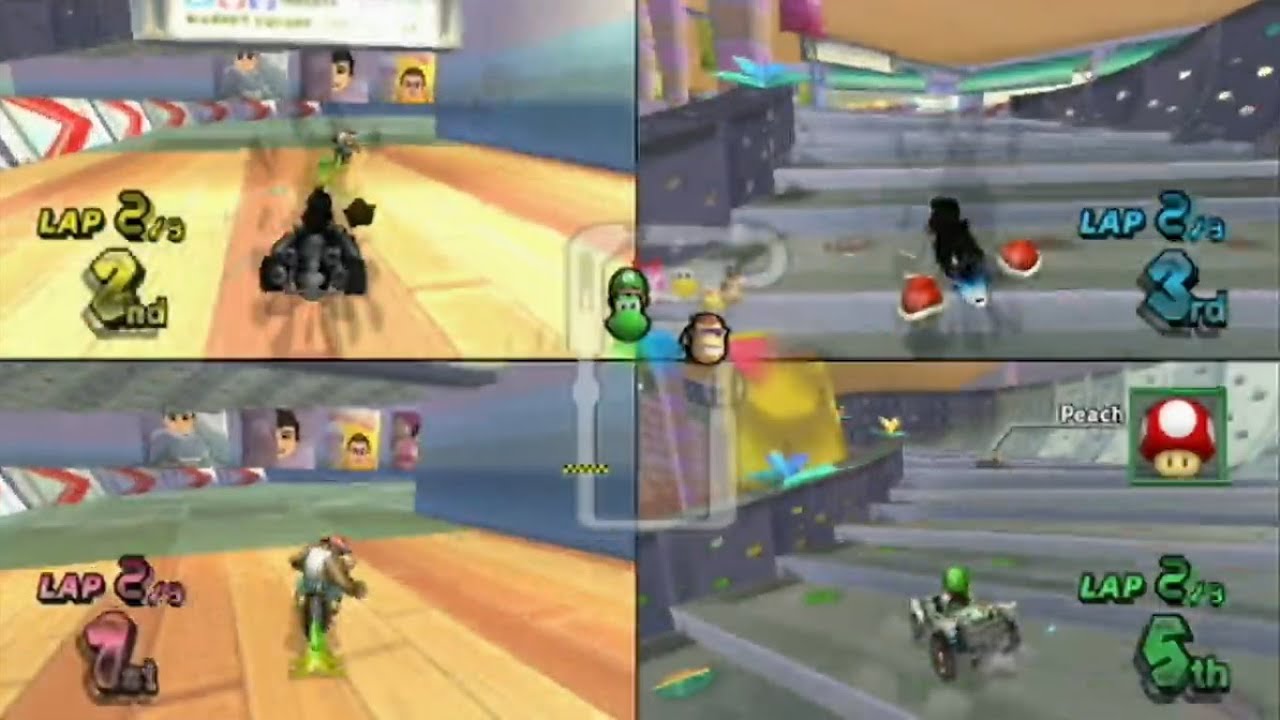 Mario Kart Wii - 4-Player VS:  12 - Daytripper Domination