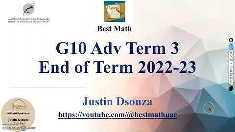 G10Adv EOT3 Full Part 1 Explained Term 3 Exam