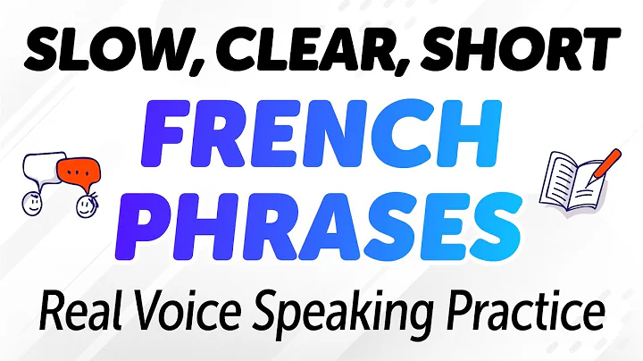 SLOW, CLEAR & SHORT FRENCH PHRASES | Real Voice Speaking Practice