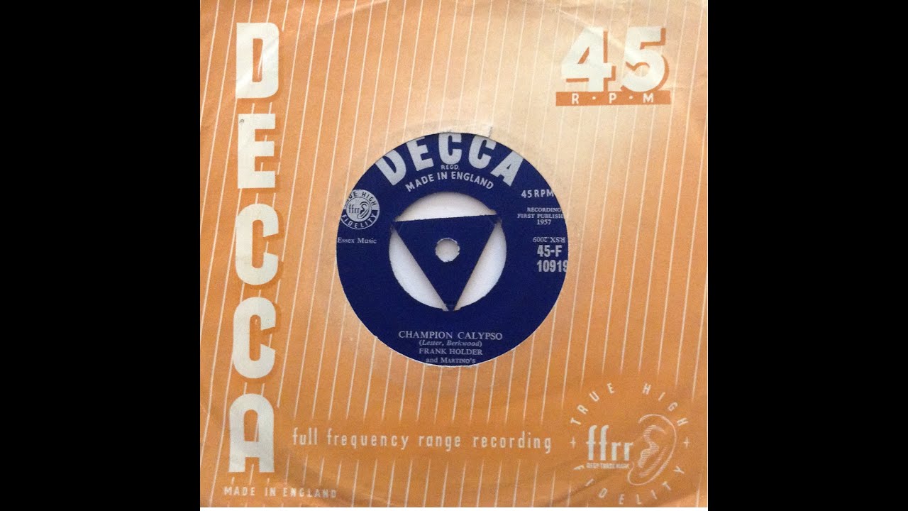 Champion Calypso - FRANK HOLDER (1958; Decca)