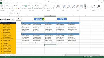 Macro en Excel para Armar Grupos de Personas Aleatoriamente