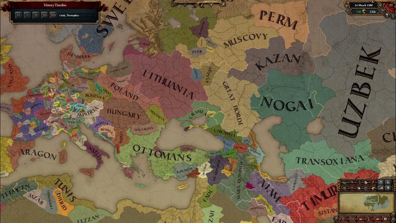 EU4 Karaman to Rum Timelapse A Hero's YouTube