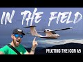 Flying without a pilots license  in the field with the icon a5
