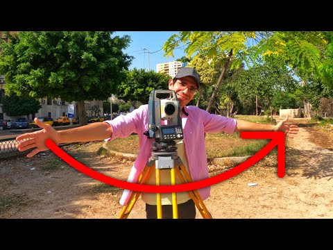 قياس الزوايا بالتوتال استيشن O Set Angle Measurement