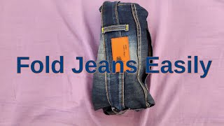 How to fold jeans pant easily | tricks life hacks folding experiments
and