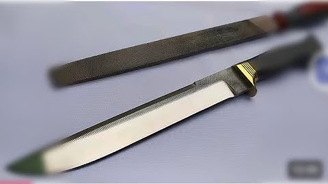 Making a Knife from an Old File – No Power Tools!