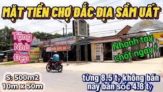 Nhà mặt tiền chợ. 8.5 tỉ giảm còn đúng 4.8 tỉ. S: 10,3x50+165m2 thổ cư, khu dân cư đông văn minh