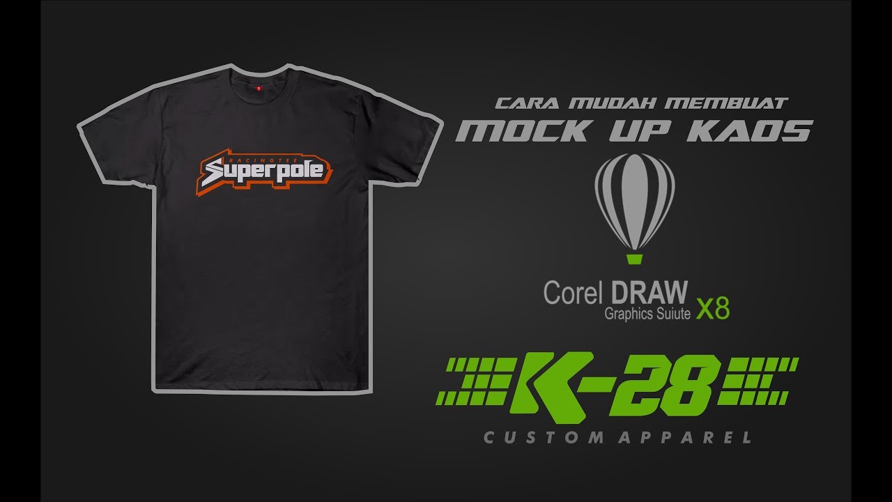 Download CARA PALING MUDAH MEMBUAT DESAIN MOCKUP KAOS (CORELDRAW ...