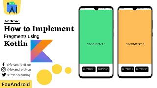 Fragments Implementation using Kotlin || Fragments using Kotlin || Android Studio Tutorial || 2023 screenshot 3