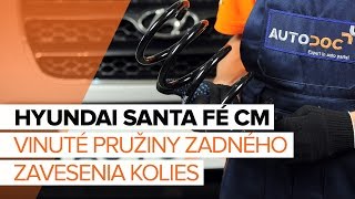 Montáž zadné vľavo vpravo Pružina HYUNDAI SANTA FE: video príručky