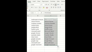 How to Capitalize first letter in Excel | How to make first letter capital in MS Excel |