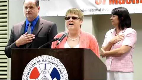 National Anthem sung by Teresa  Blevins