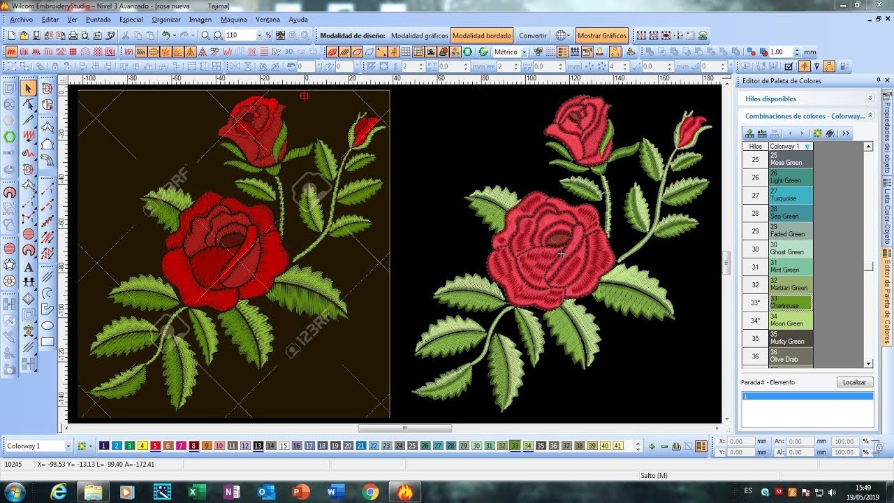 COMO HACER UN PONCHADO DE ROSAS
