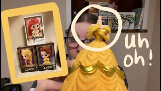 HEADLESS BELLE?! - QPOSKET DISNEY PRINCESS FIGURE HAUL/UNBOXING!