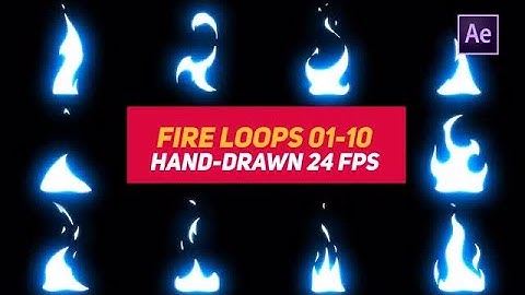 Liquid Elements 3 Fire Loops 01-10 After Effects Templates