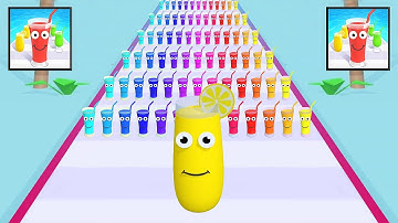 Juice Run in All Levels Gameplay iOS,Android Update New Trailer Mobile Walkthrough Games HUIAKLZN