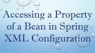 Accessing a Property of a Bean in Spring XML Configuration