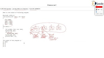 Decoding a GATE 2016 Question: Pointers in COMPUTER SCIENCE ENGINEERING