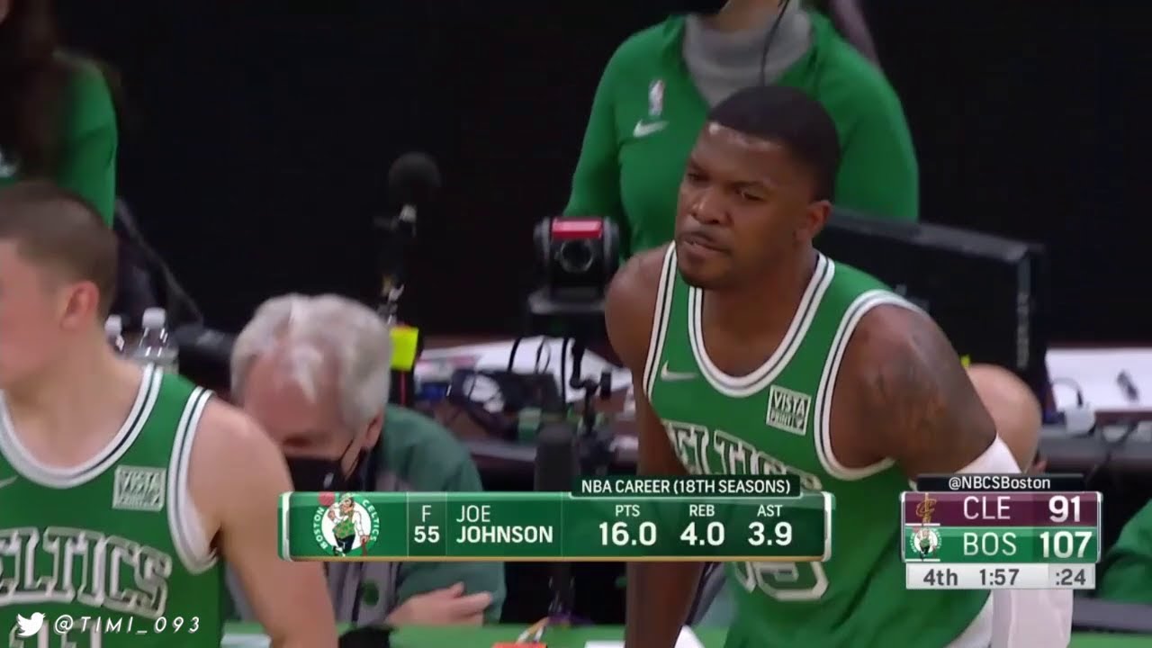 Joe Johnson makes his NBA comeback in Boston, hits isolation jumper ☘️