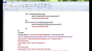 TAMIL EVENT PREVENTDEFAULT METHOD IN JQUERY DEMO