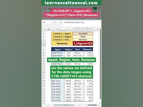Excel Pro Trick: XLOOKUP with Multiple Criteria in Excel: XLOOKUP