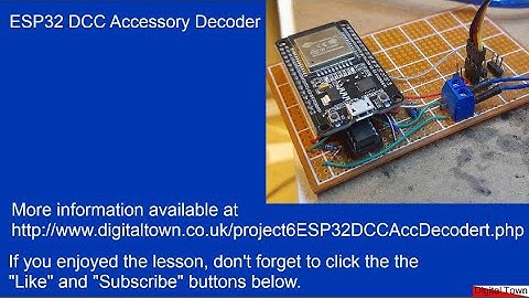 ESP32 C++: ESP32 DCC Accessory Decoder