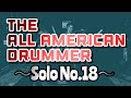 The All-American Drummer Solo No.18 BPM60,50. オールアメリカンドラマー